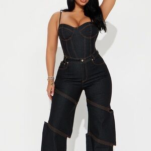 Fashion Nova Denim Jean Set